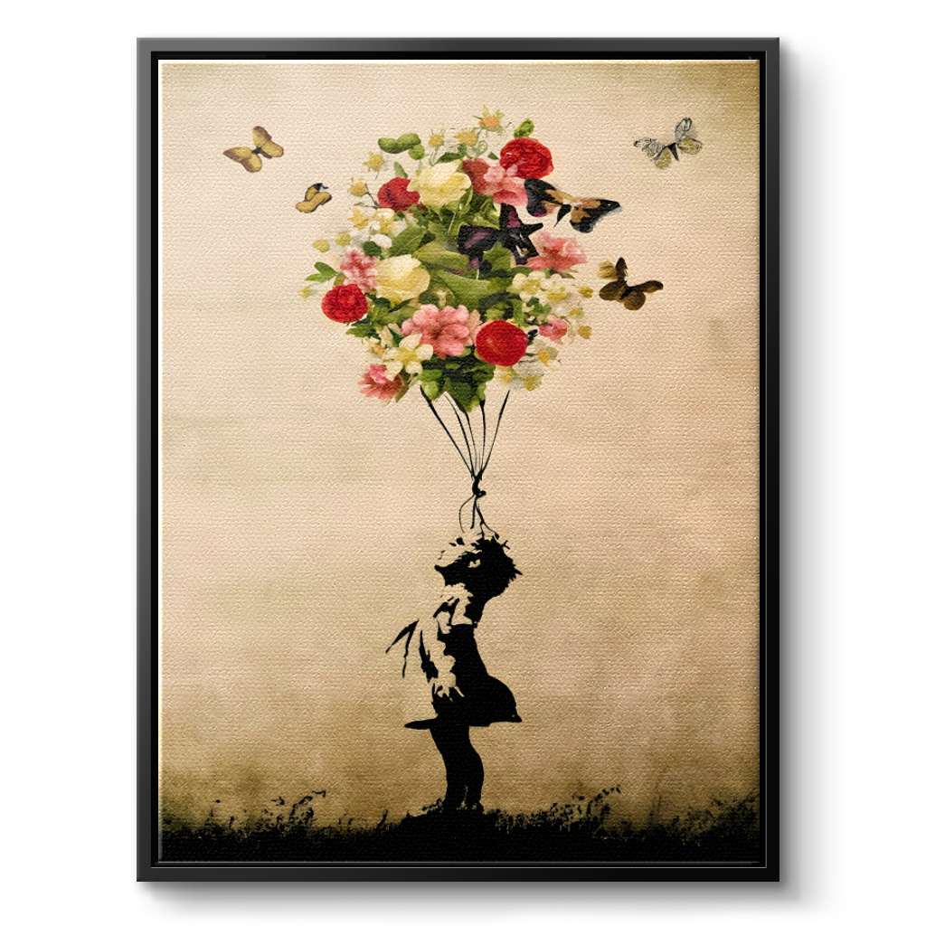 Ballon Fleur - Toile