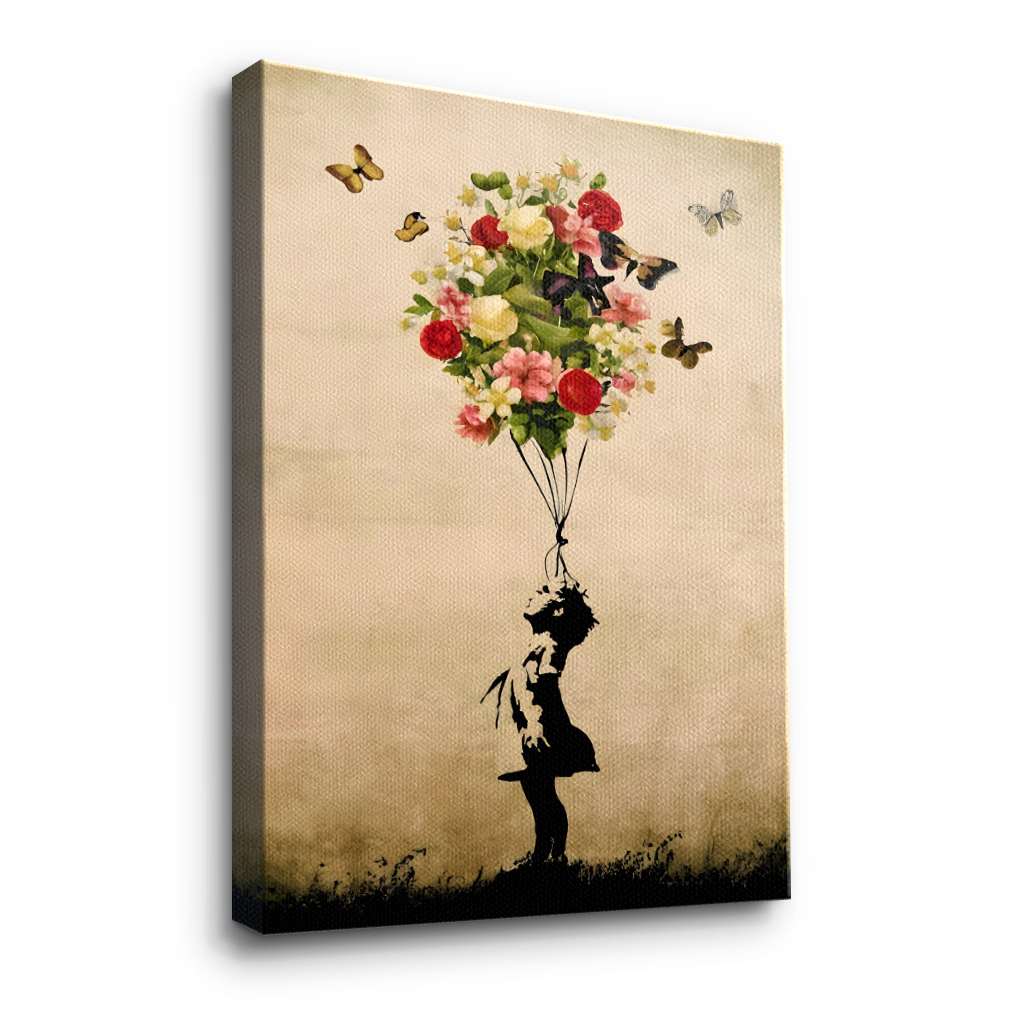 Ballon Fleur - Toile