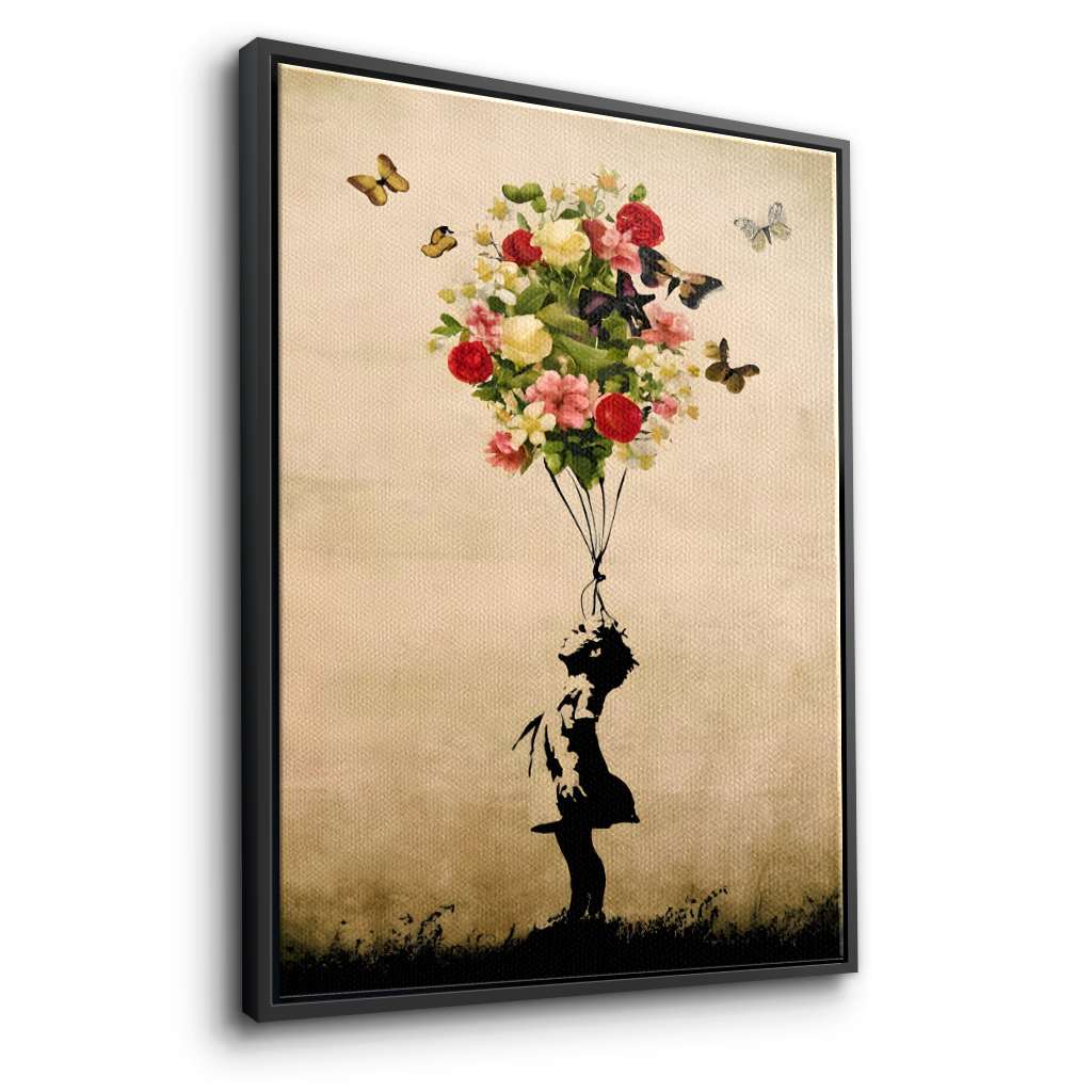 Ballon Fleur - Toile