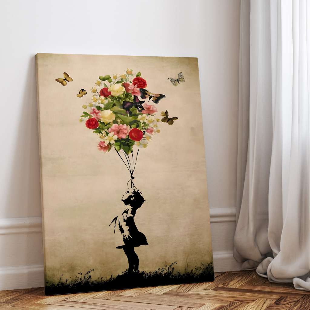 Ballon Fleur - Toile