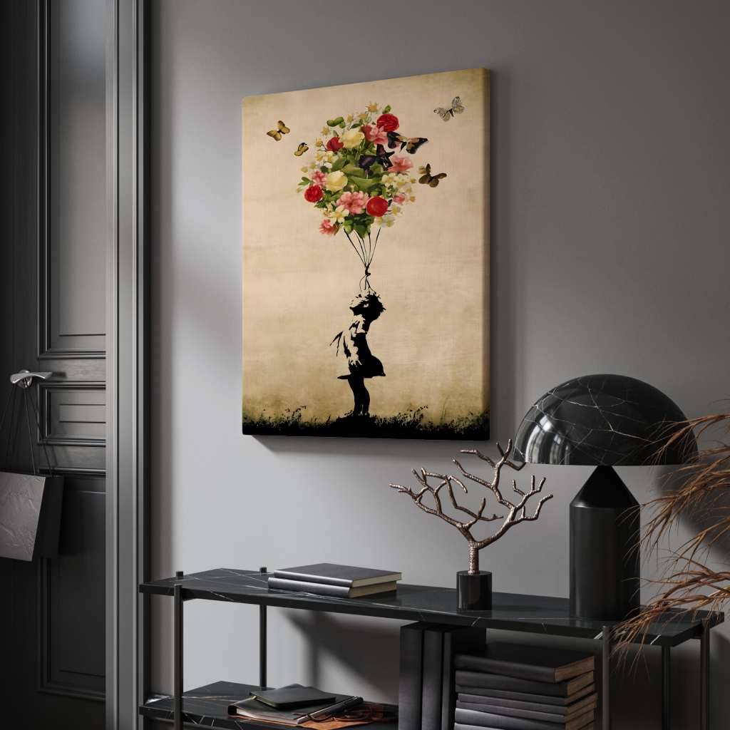 Ballon Fleur - Toile