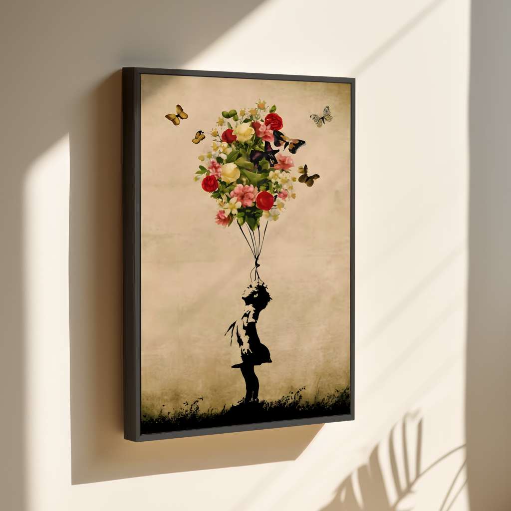 Ballon Fleur - Toile