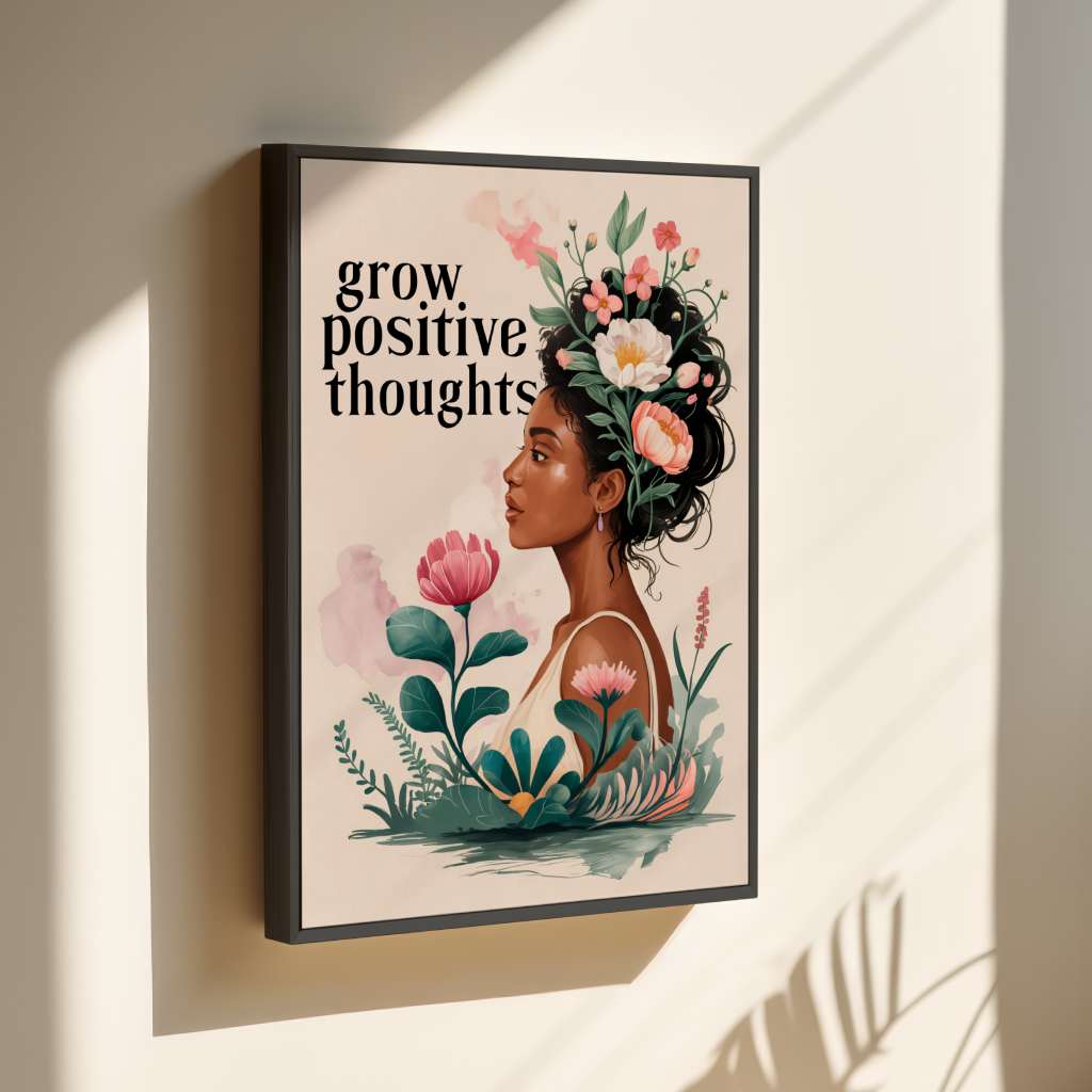 Grow positive thoughts 2 - canvas