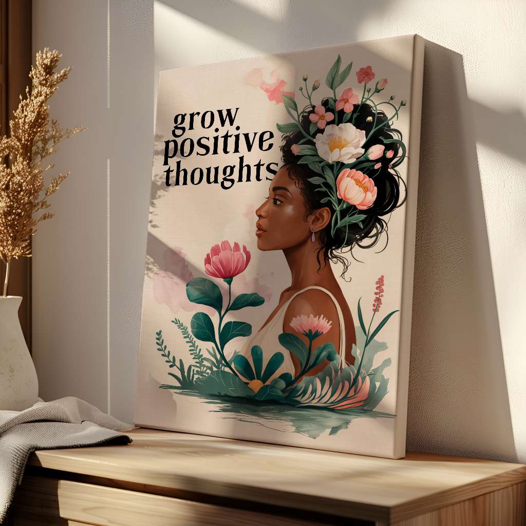 Grow positive thoughts 2 - canvas