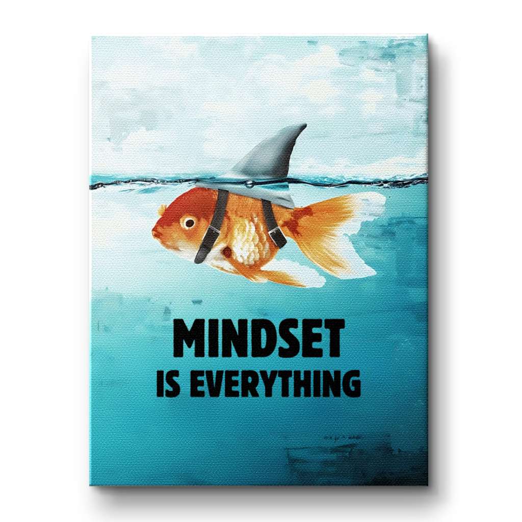 L’état d’esprit est tout #Goldfish - Toile
