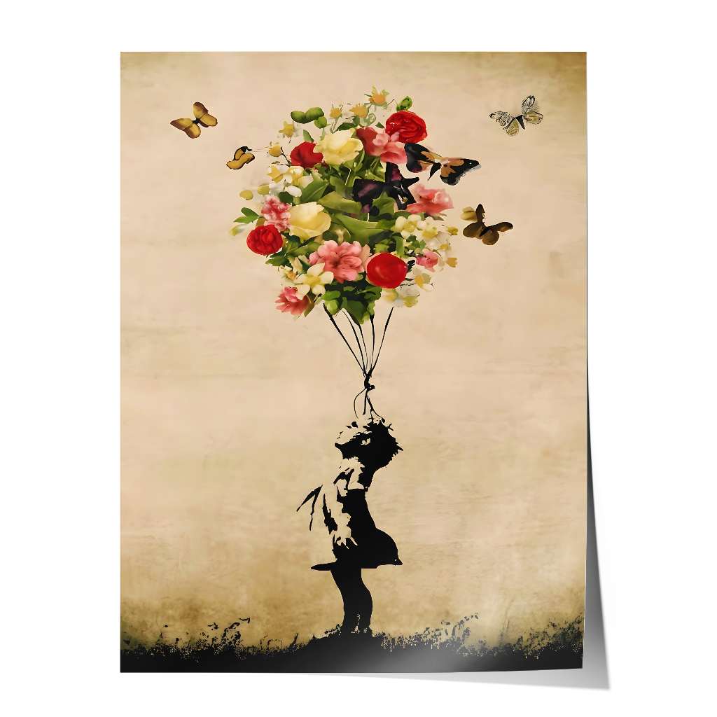 Ballon Fleur - Affiche