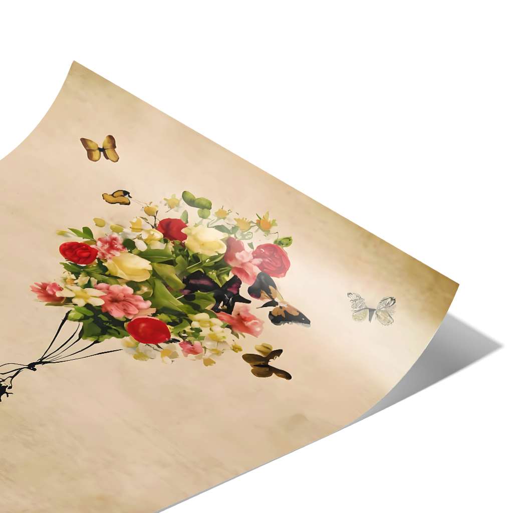 Ballon Fleur - Affiche