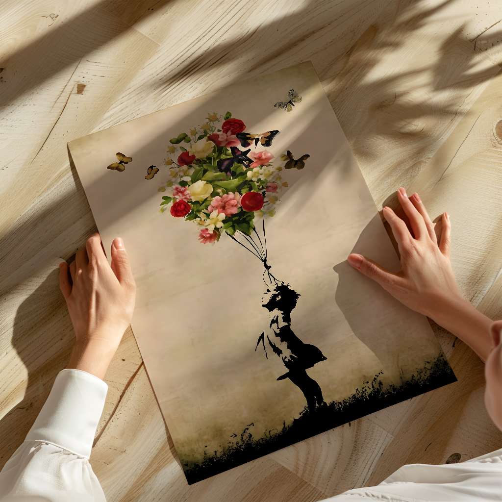 Ballon Fleur - Affiche