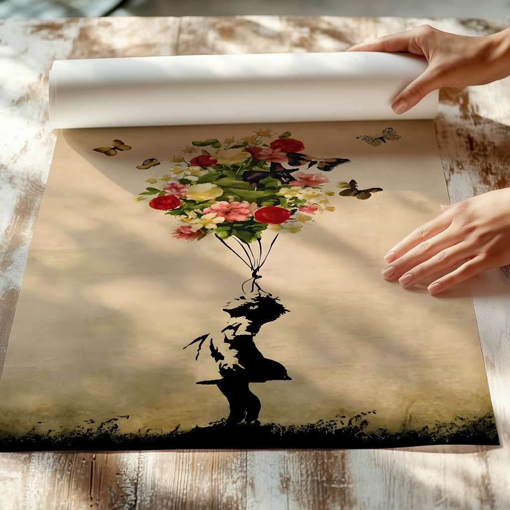 Ballon Fleur - Affiche